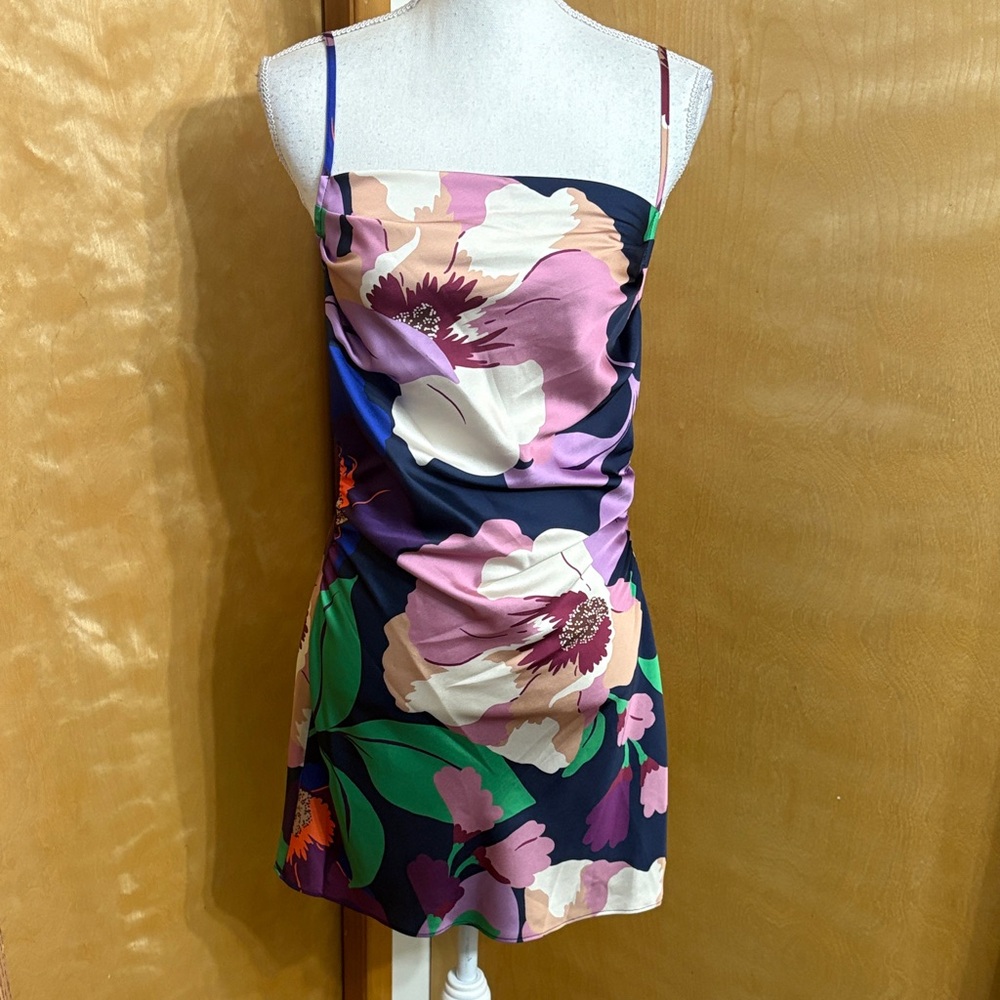 NWT Ramy Brook Logan Mini Dress Floral Print In Size 6